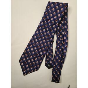 Isaac Zelcer 100% Silk Men's 59" L x 3.75" W Checkered Tie Blue - Tan- Burgundy